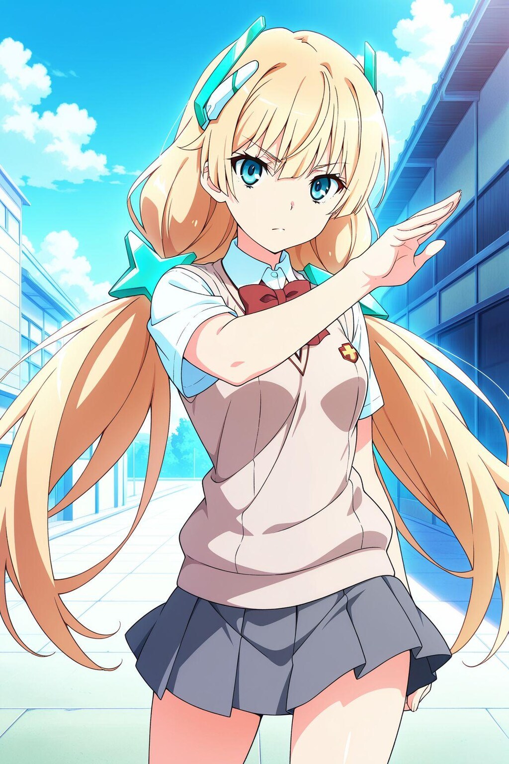 常盤台中学の制服のアンジェラ・バルザック