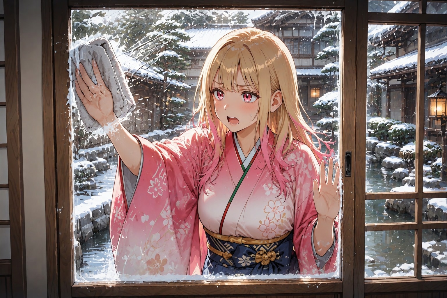 冬の掃除は大変なの(>_<)