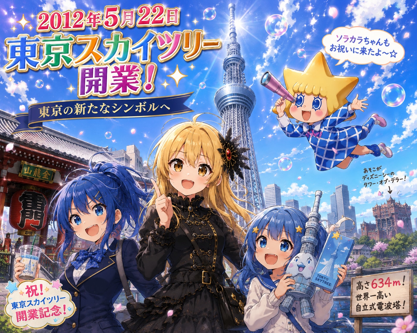 5月22日はスカイツリーの開業日 | の人気AIイラスト・グラビア
