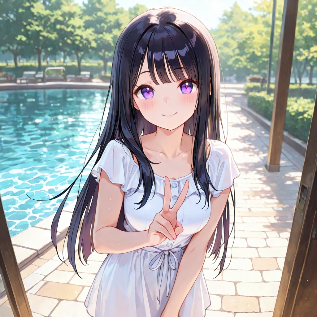 白コーデの凛ちゃん