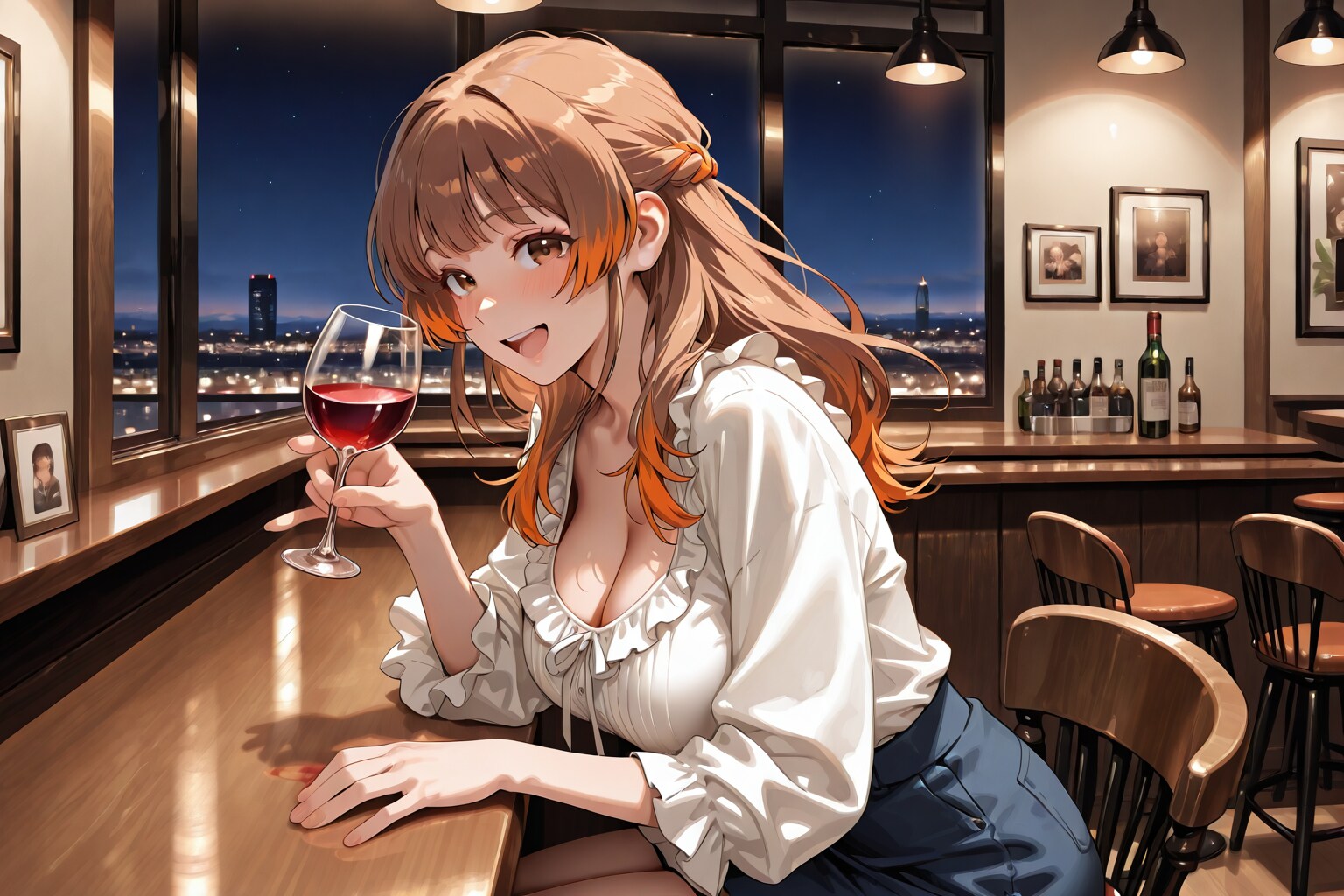 この1杯のために頑張れるんだよ🍷 | の人気AIイラスト・グラビア