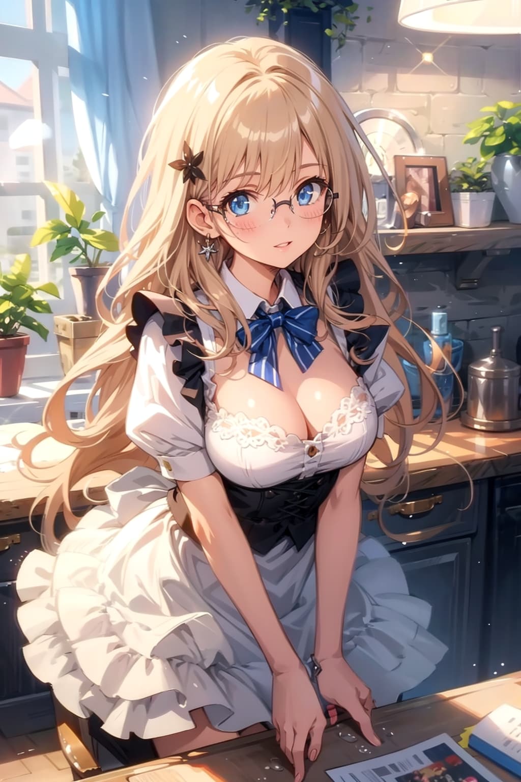 メガネ美少女メイド