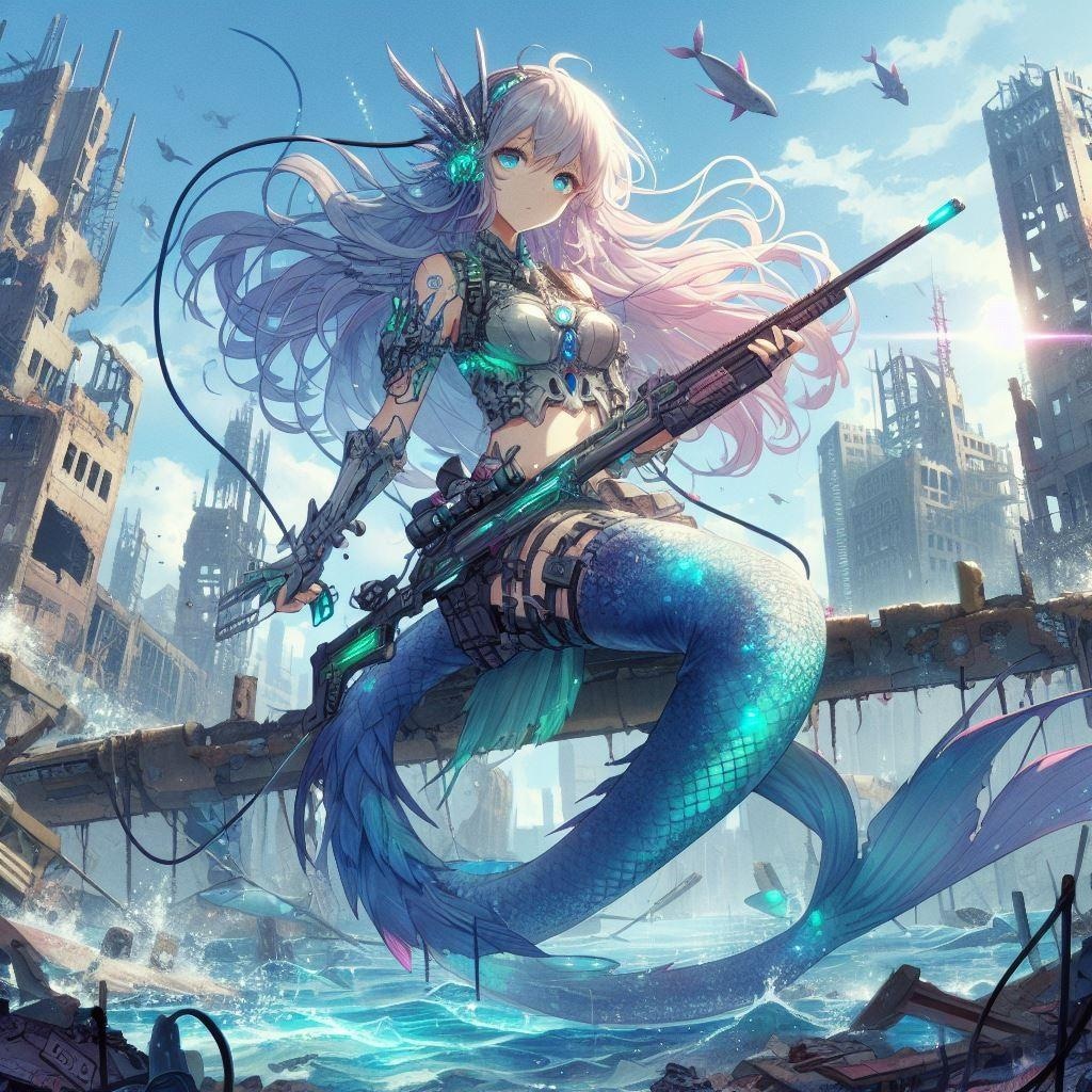 戦う人魚さん