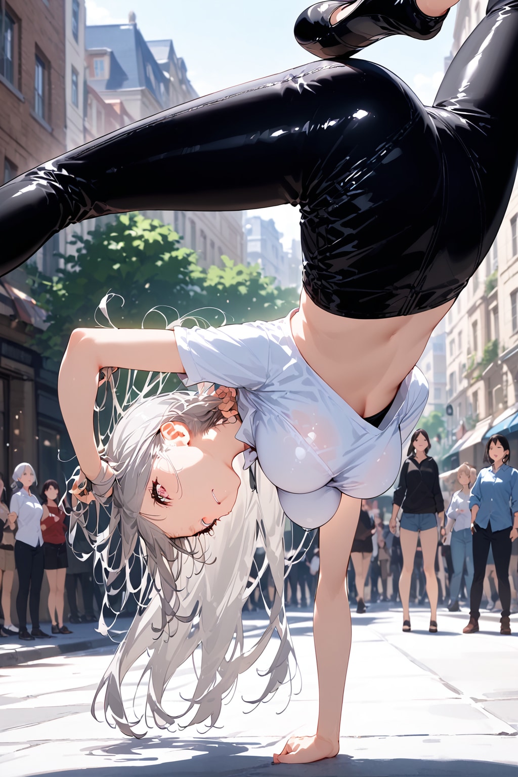 そろそろ瑠奈の真骨頂(ブレイクダンス)を見せるわよ❤️えい❤️それぇ～❤️