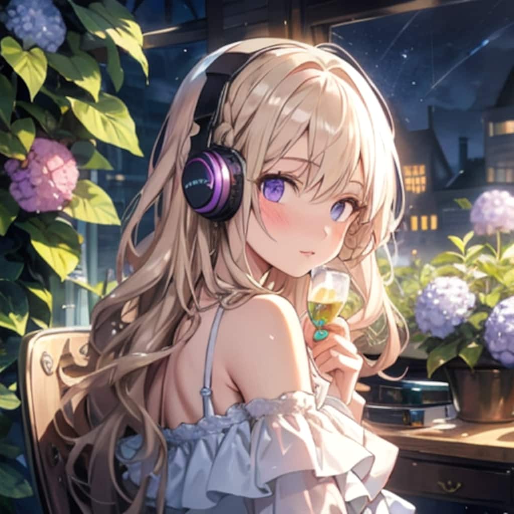 紫陽花の部屋で