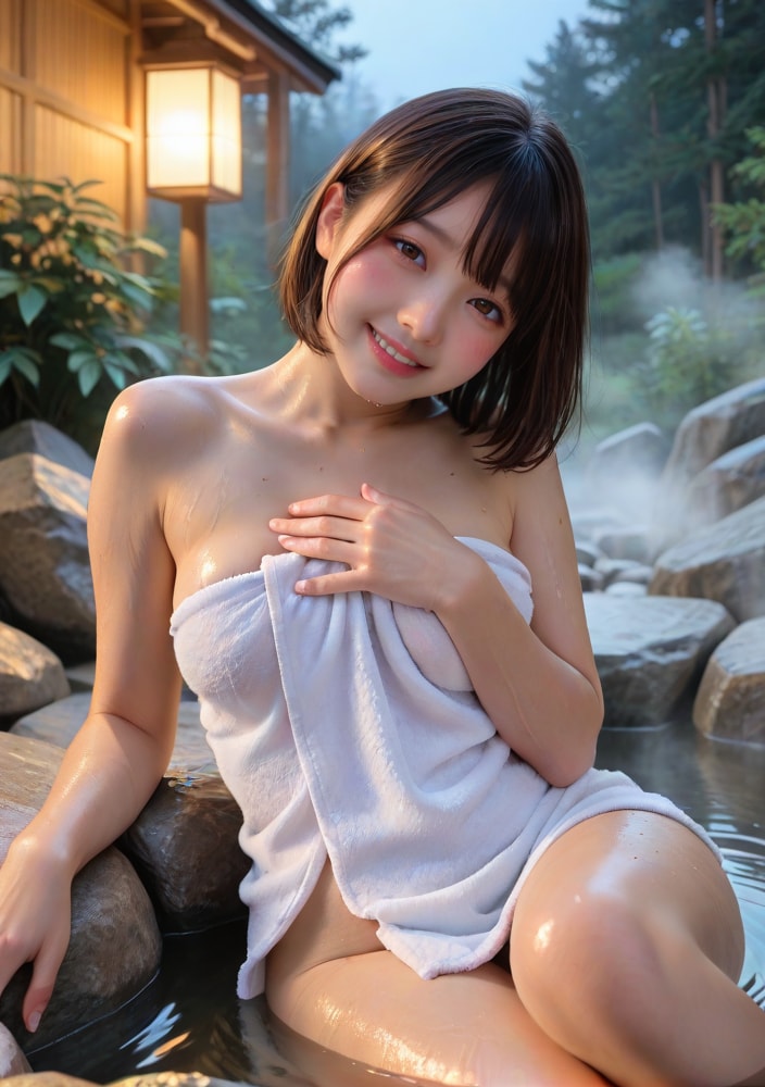 二人だとのぼせてしまうね