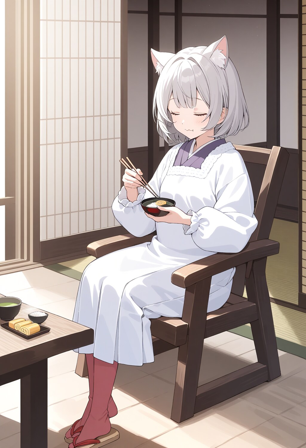 小説『マサニャコばあちゃん/朝食食べる』【ニャンノ世界】