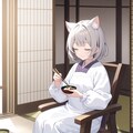 小説『マサニャコばあちゃん/朝食食べる』【ニャンノ世界】 3枚目