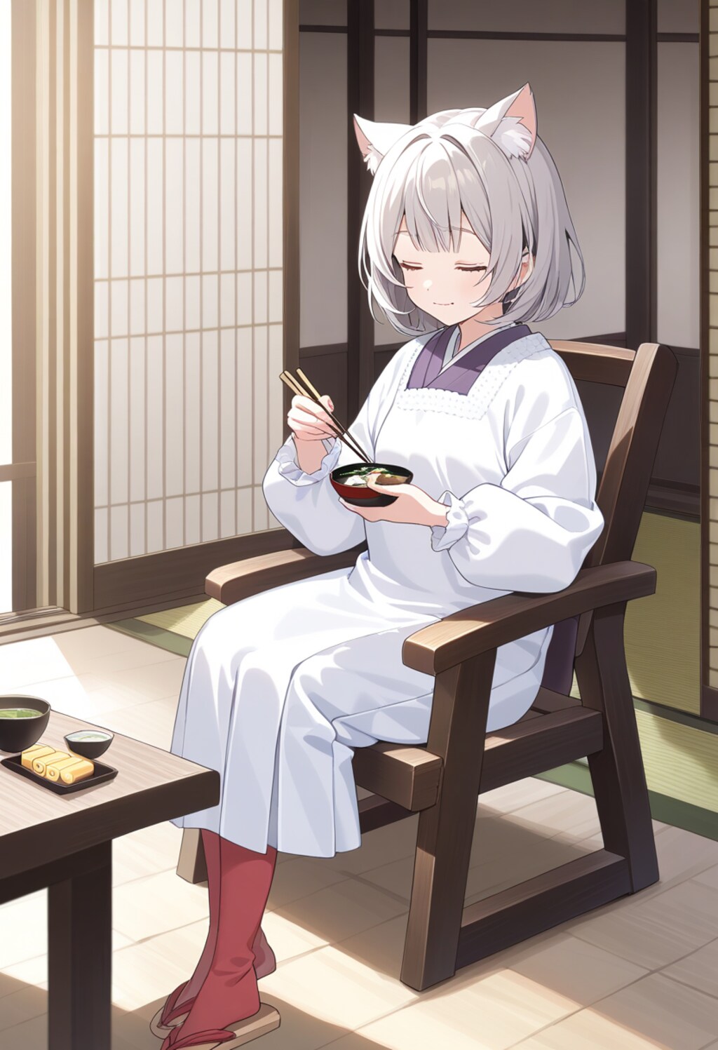 小説『マサニャコばあちゃん/朝食食べる』【ニャンノ世界】