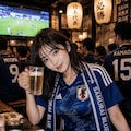 今朝のオランダ戦を居酒屋で観戦 2枚目