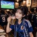 今朝のオランダ戦を居酒屋で観戦 4枚目
