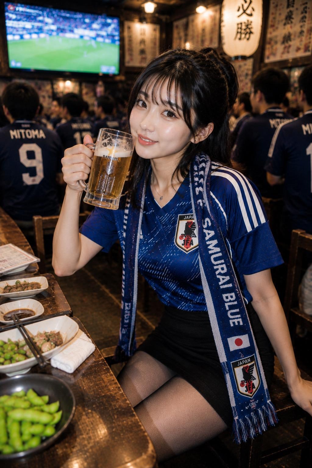 今朝のオランダ戦を居酒屋で観戦