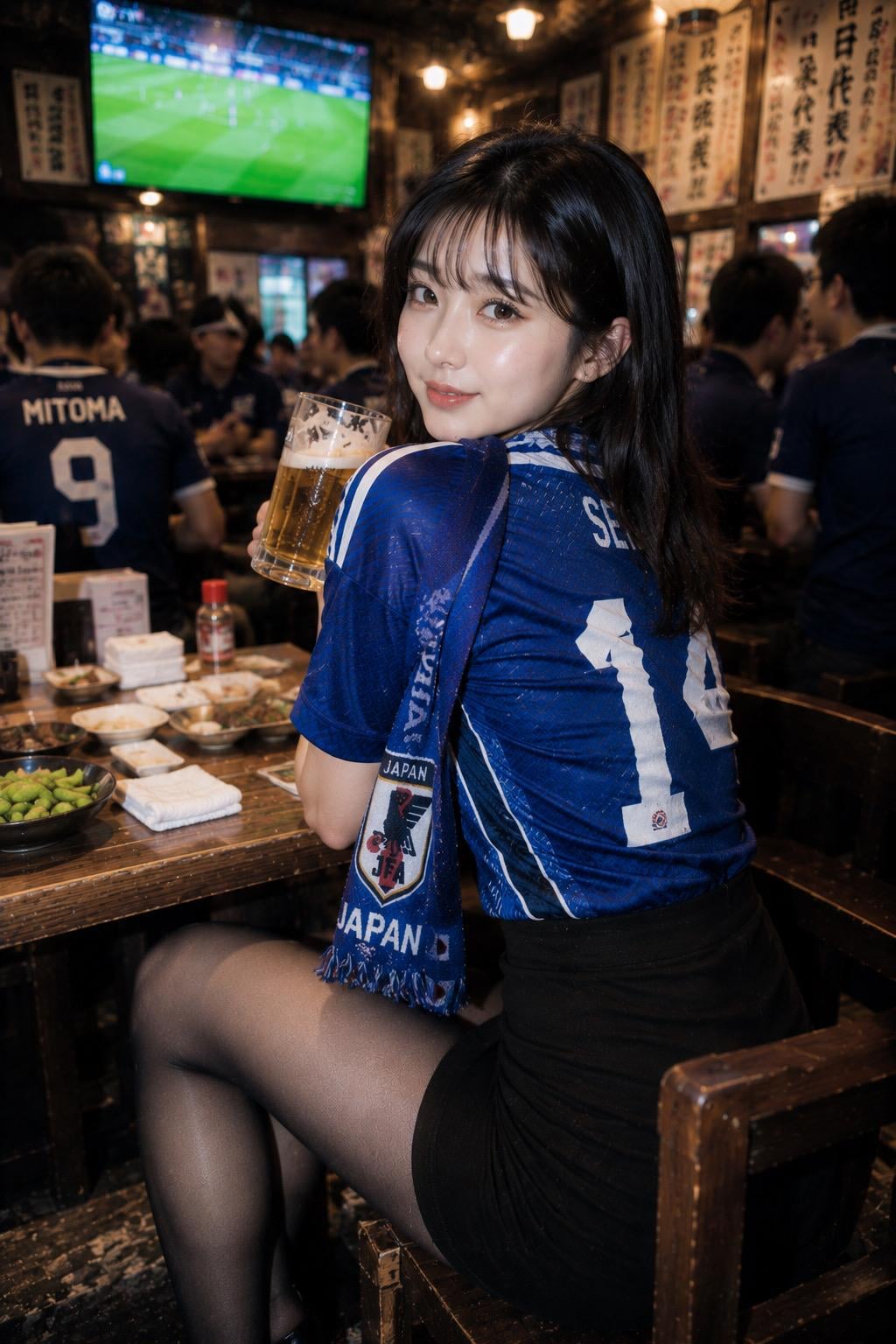 今朝のオランダ戦を居酒屋で観戦