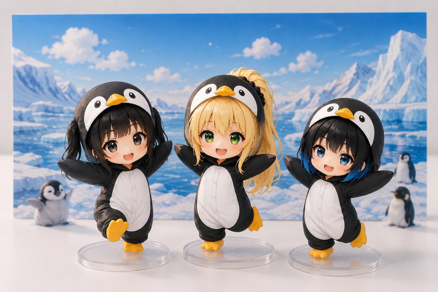 仲良しペンギンフィギュア♡