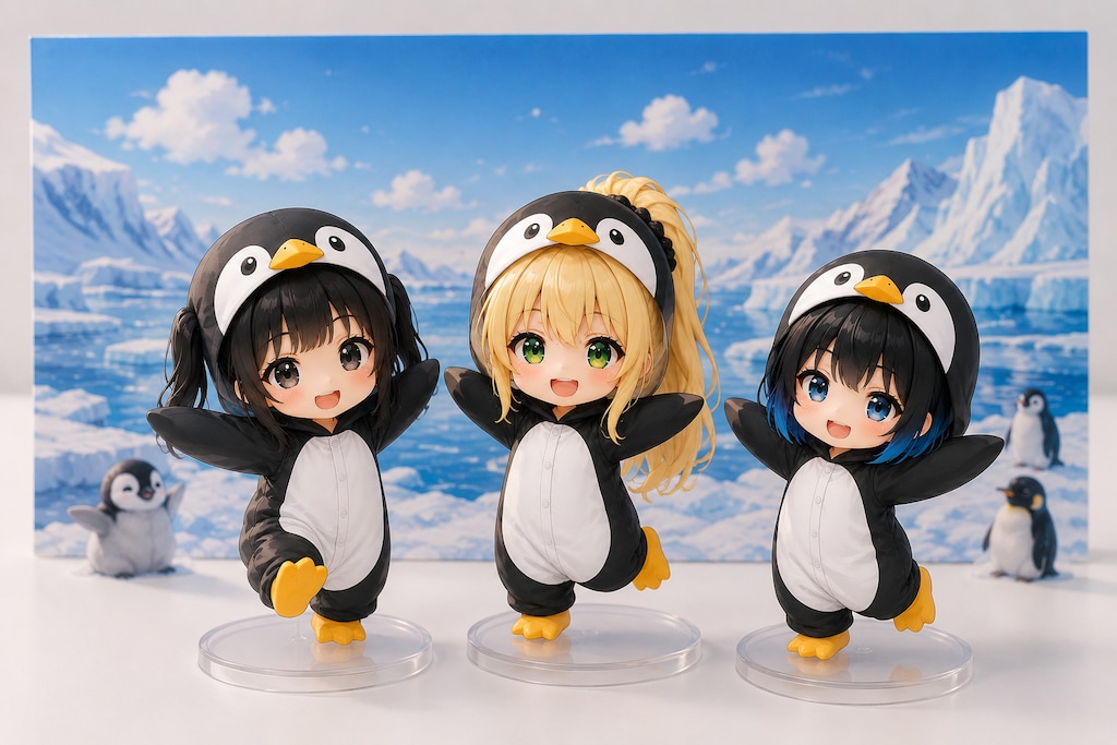 仲良しペンギンフィギュア♡