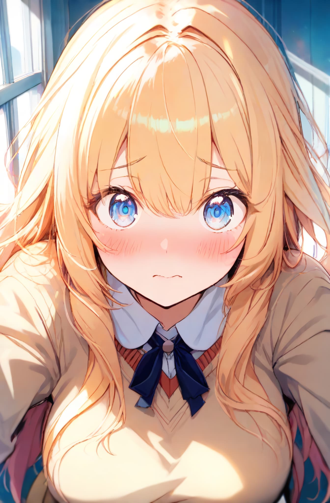 画風を変えてみた金髪巨乳少女 | の人気AIイラスト・グラビア