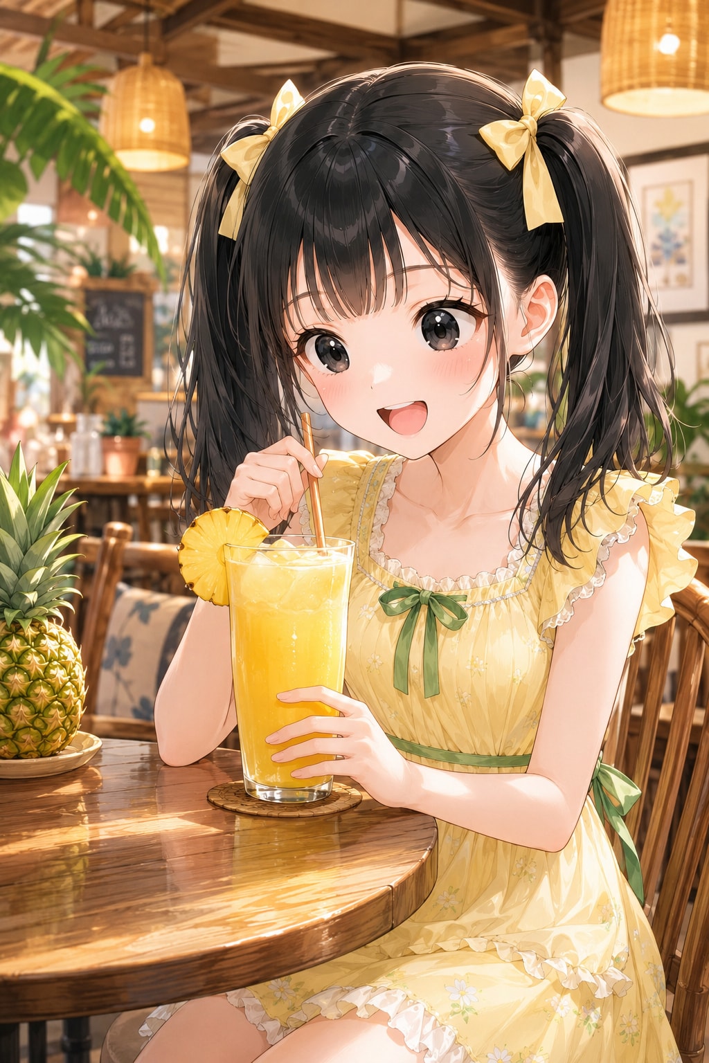 今日はパイナップルの日〜🍍パインジュース美味しいよ〜♪