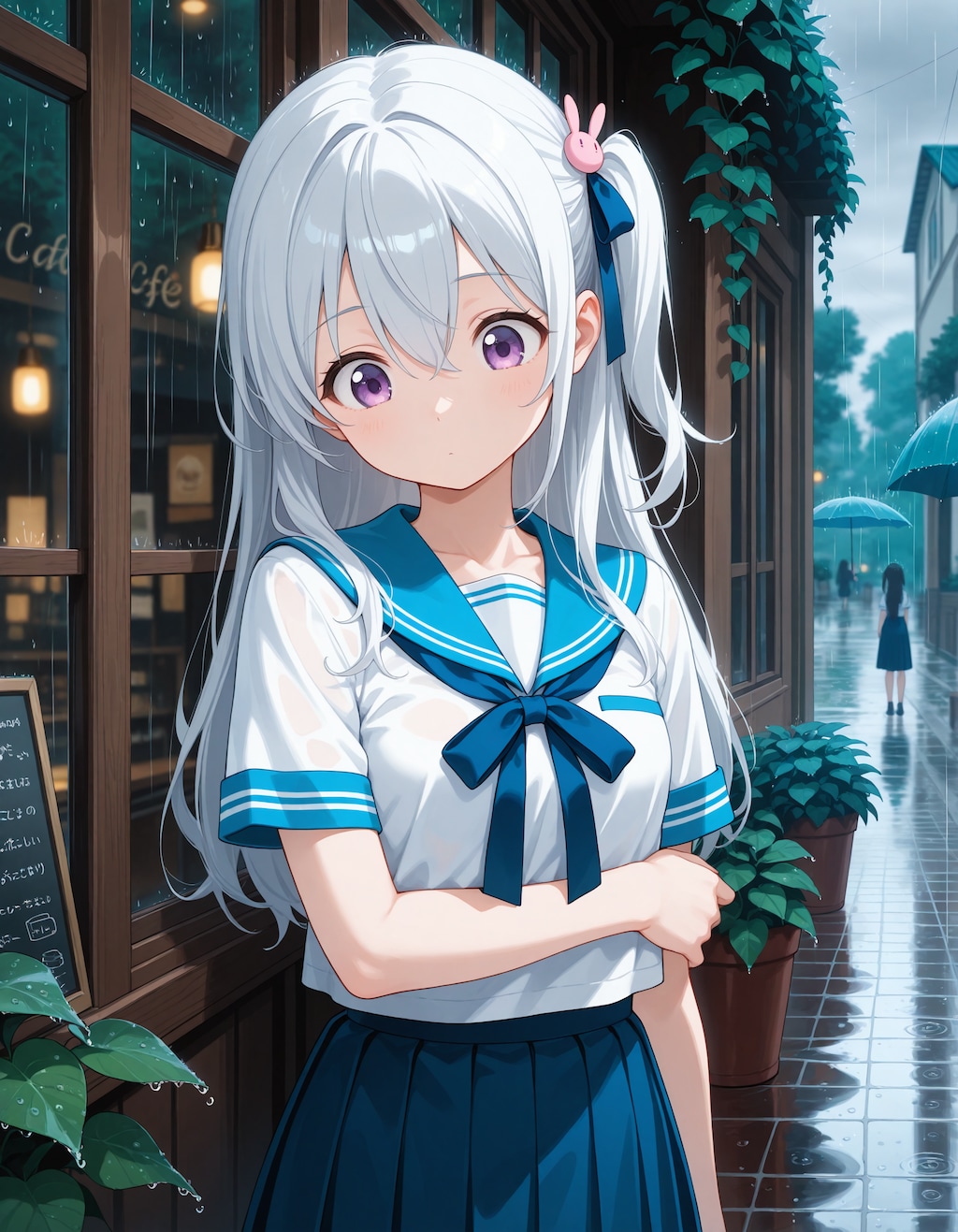 雨が降ってきちゃった