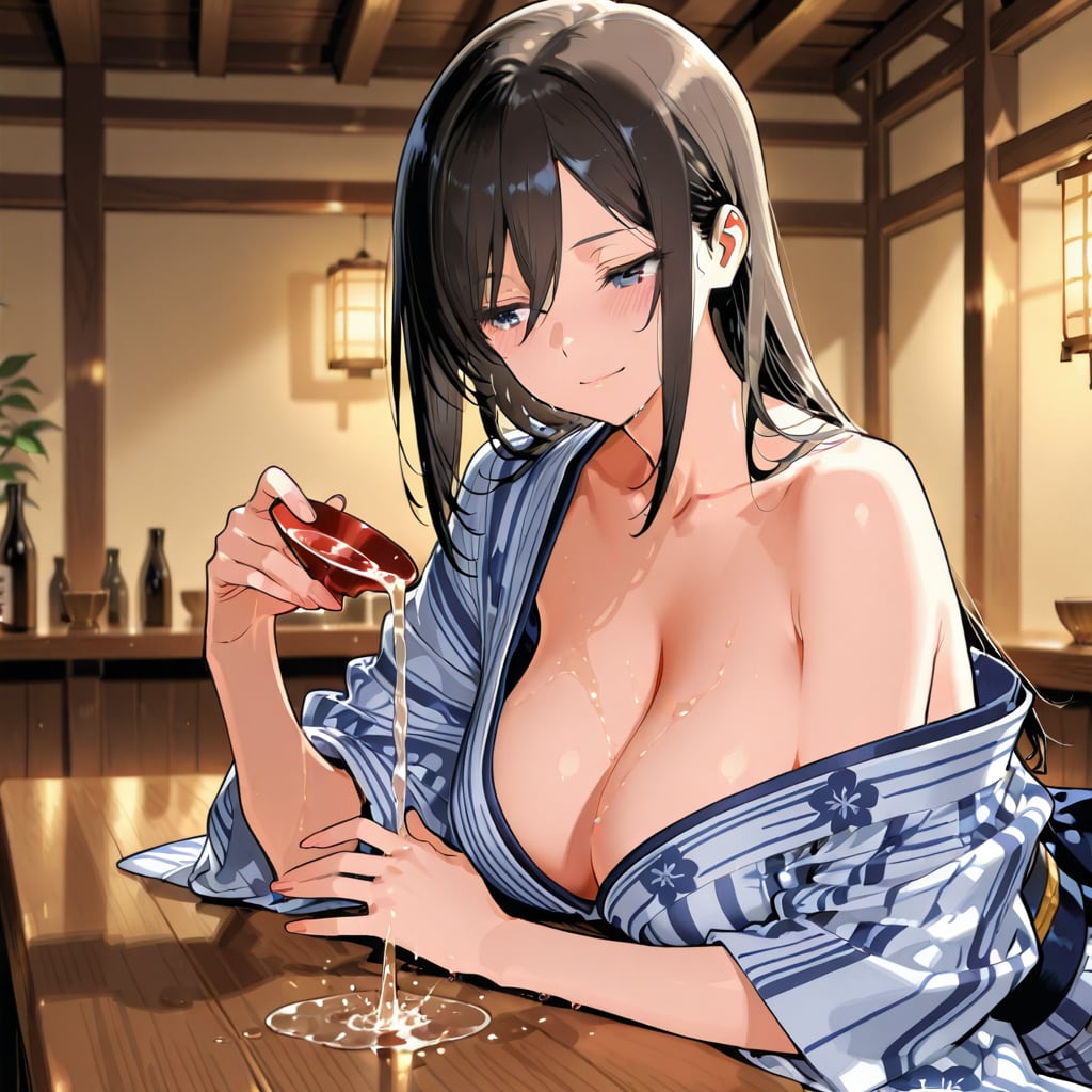 温泉街の場末の居酒屋