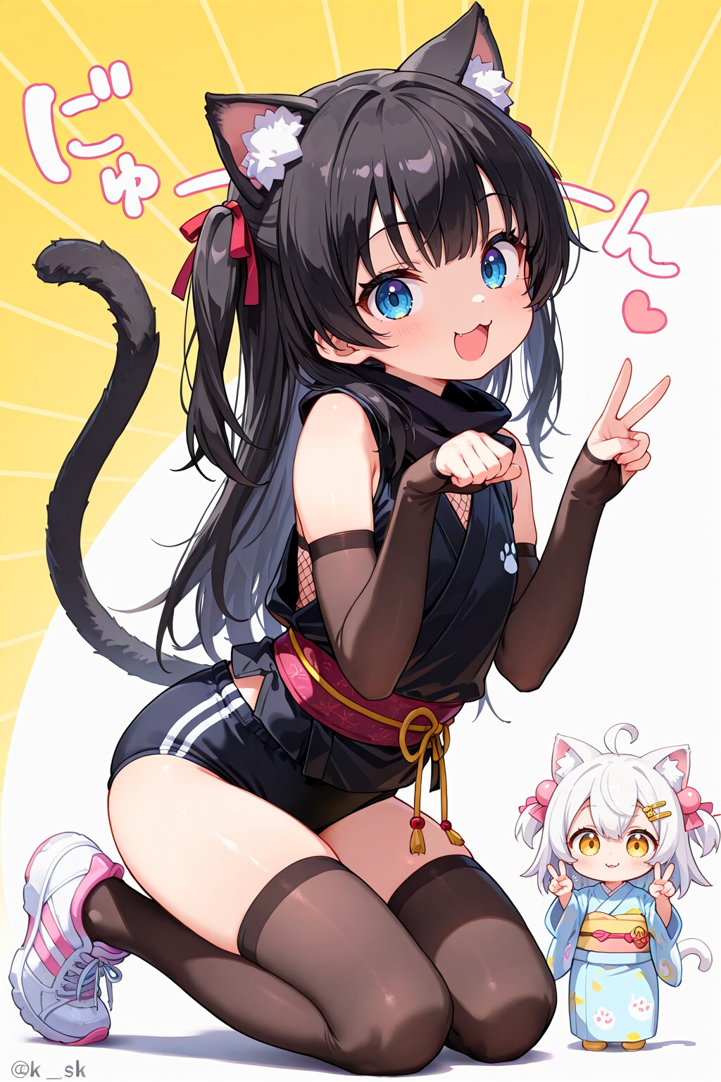 cyan motoさんちのナルヨちゃんをお望み通りネコミミにしていくぅ～！
