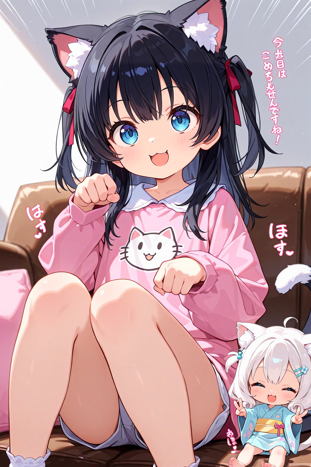 cyan motoさんちのナルヨちゃんをお望み通りネコミミにしていくぅ～！