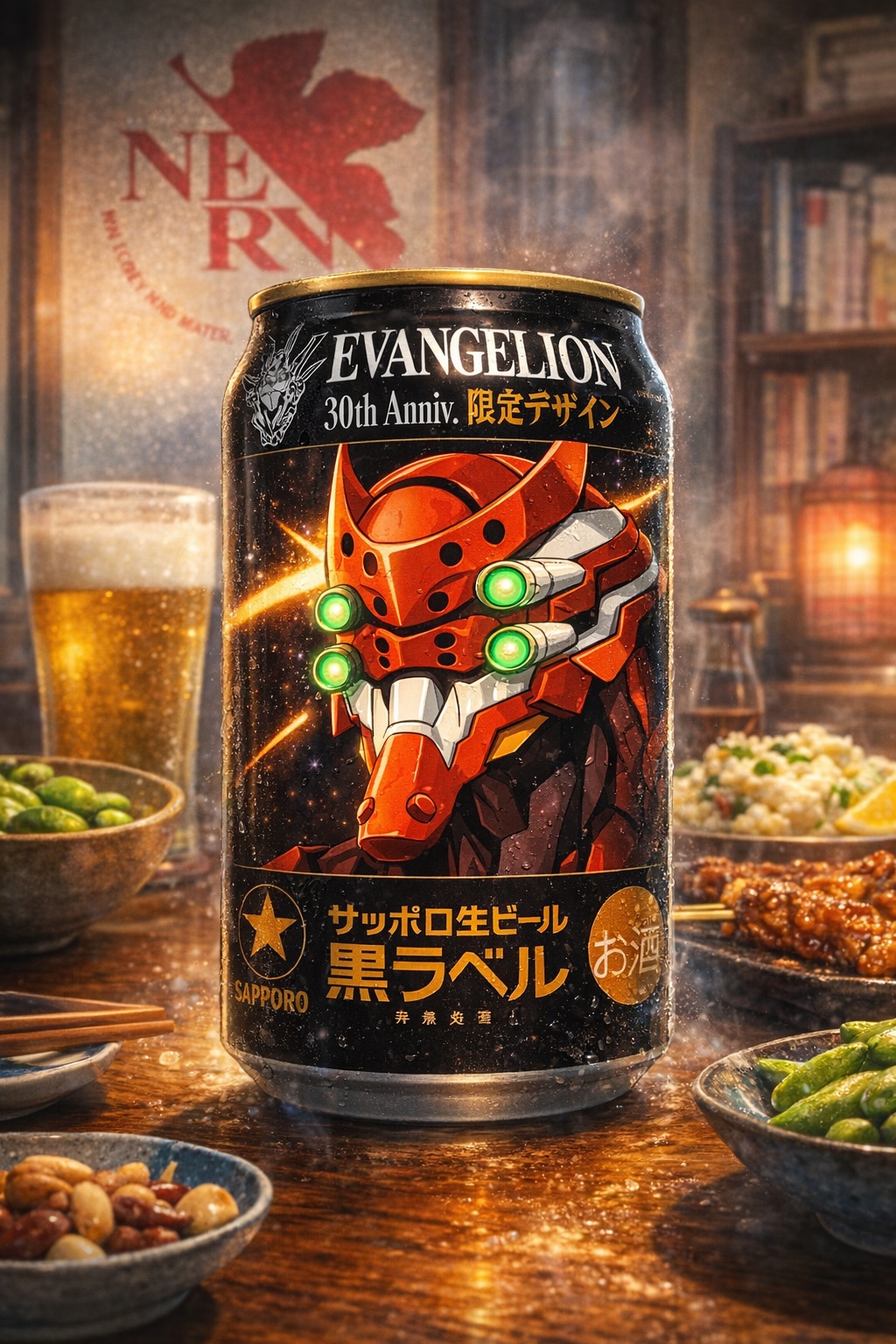 サッポロ黒ラベル（エヴァ30周年コラボ︰弐号機Ver）