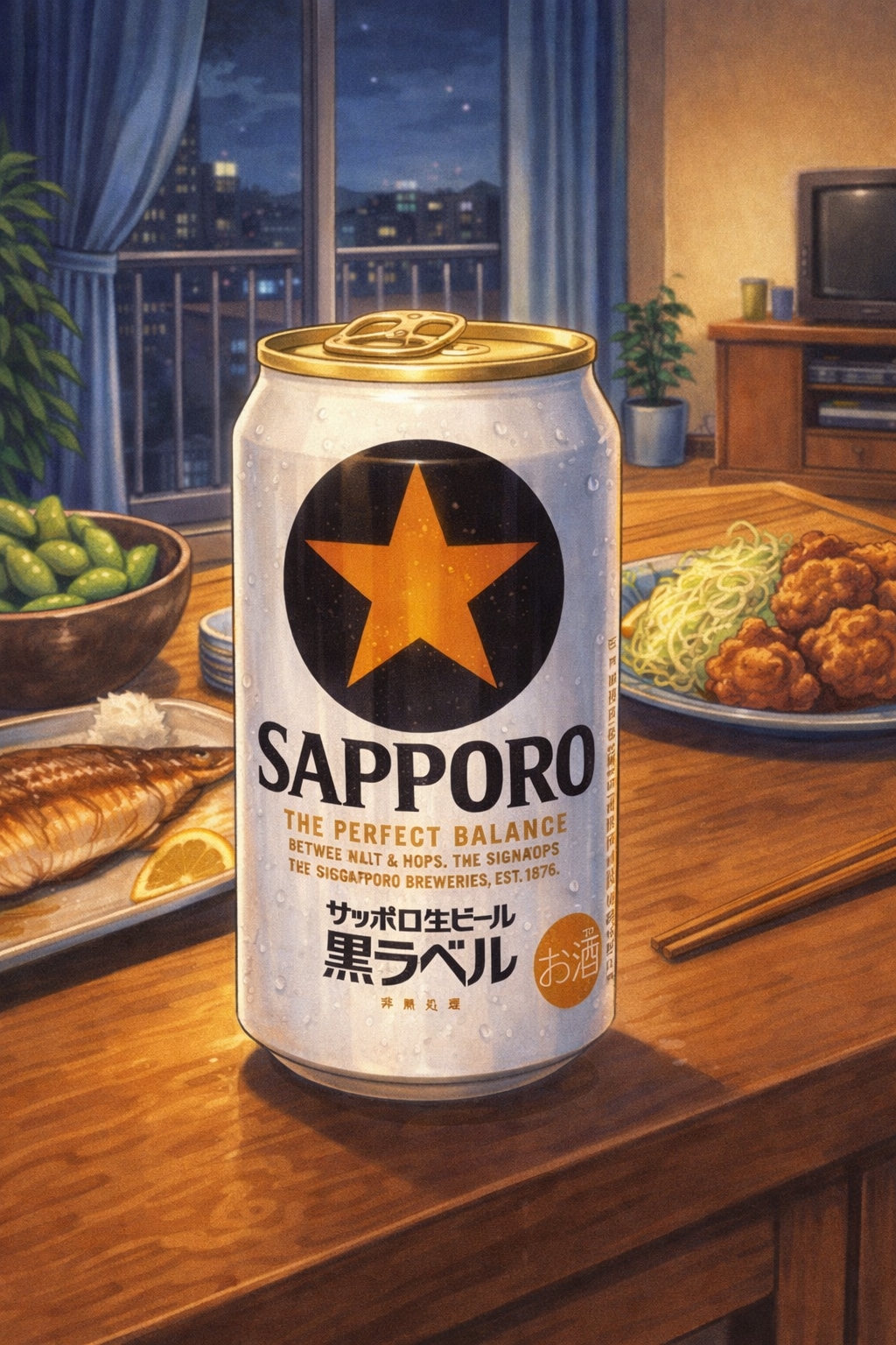 サッポロ黒ラベル（エヴァ30周年コラボ︰弐号機Ver）