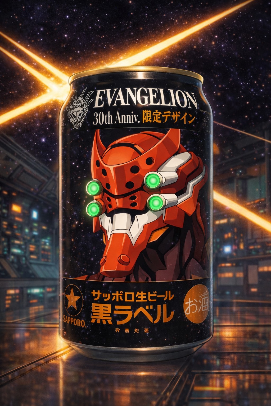 サッポロ黒ラベル（エヴァ30周年コラボ︰弐号機Ver）