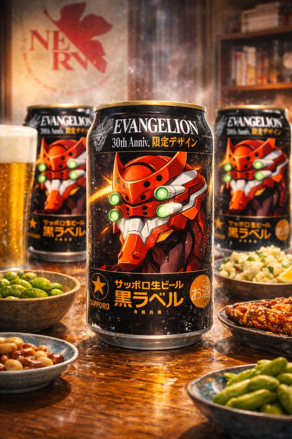 サッポロ黒ラベル（エヴァ30周年コラボ︰弐号機Ver）