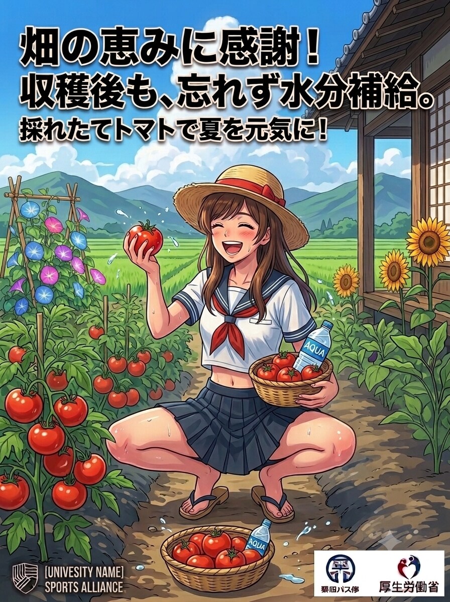 皆さん、今日もしっかり水分補給してね！19