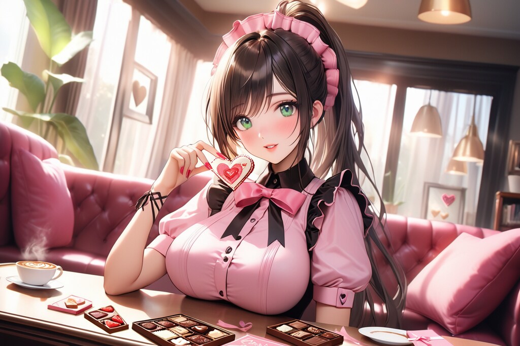 はい、あ～ん。Happy Valentine Day。