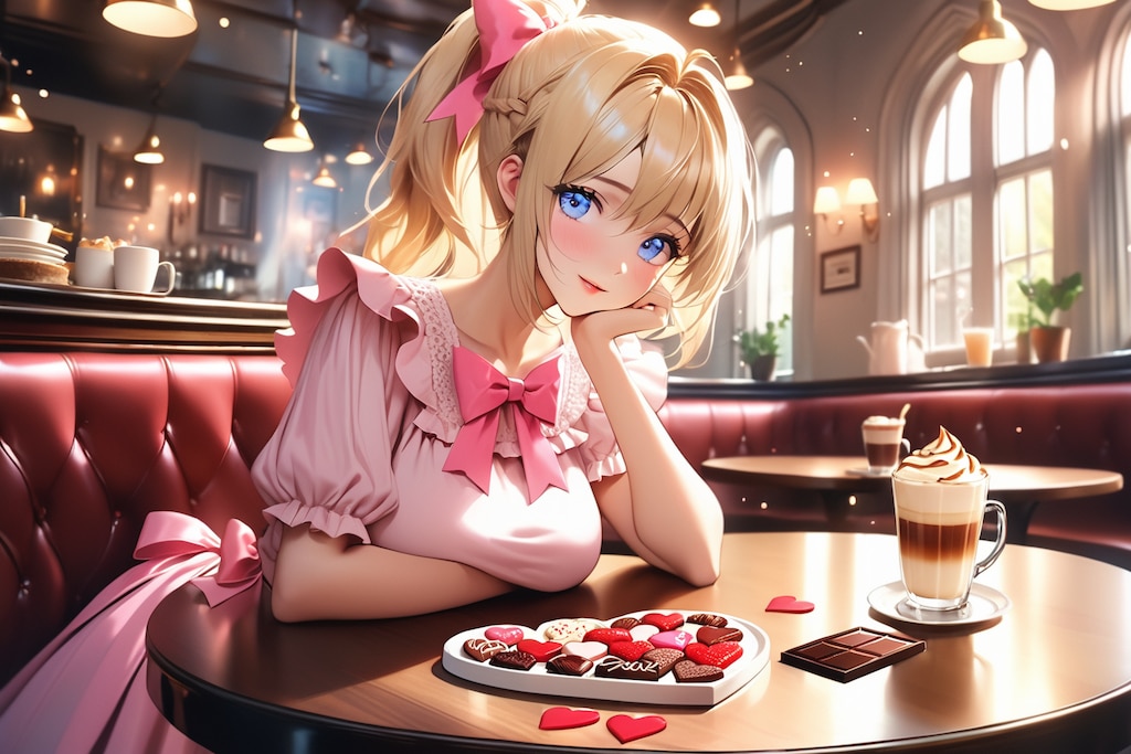 はい、あ～ん。Happy Valentine Day。