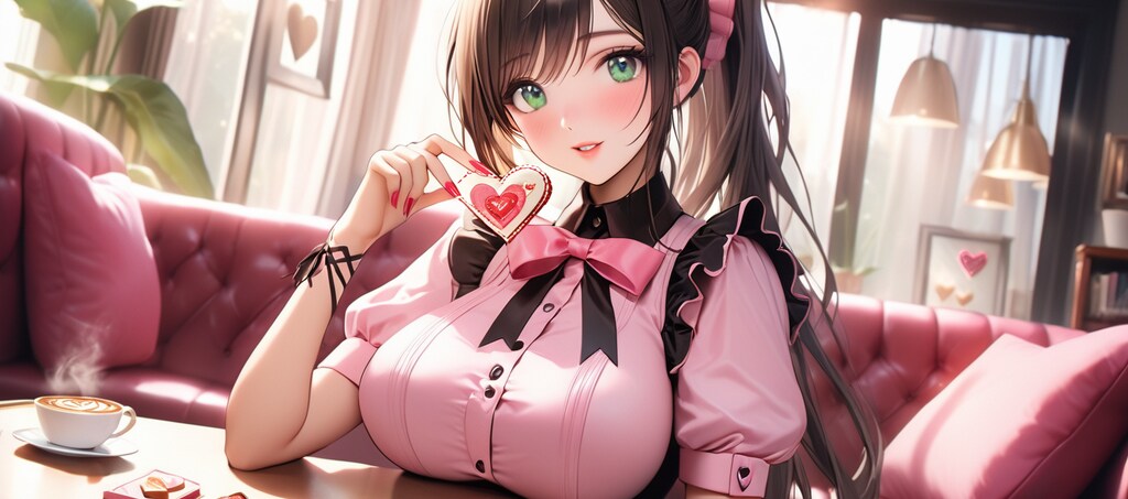 はい、あ～ん。Happy Valentine Day。