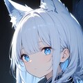 ポツン…★闇の中の狐耳少女 2枚目