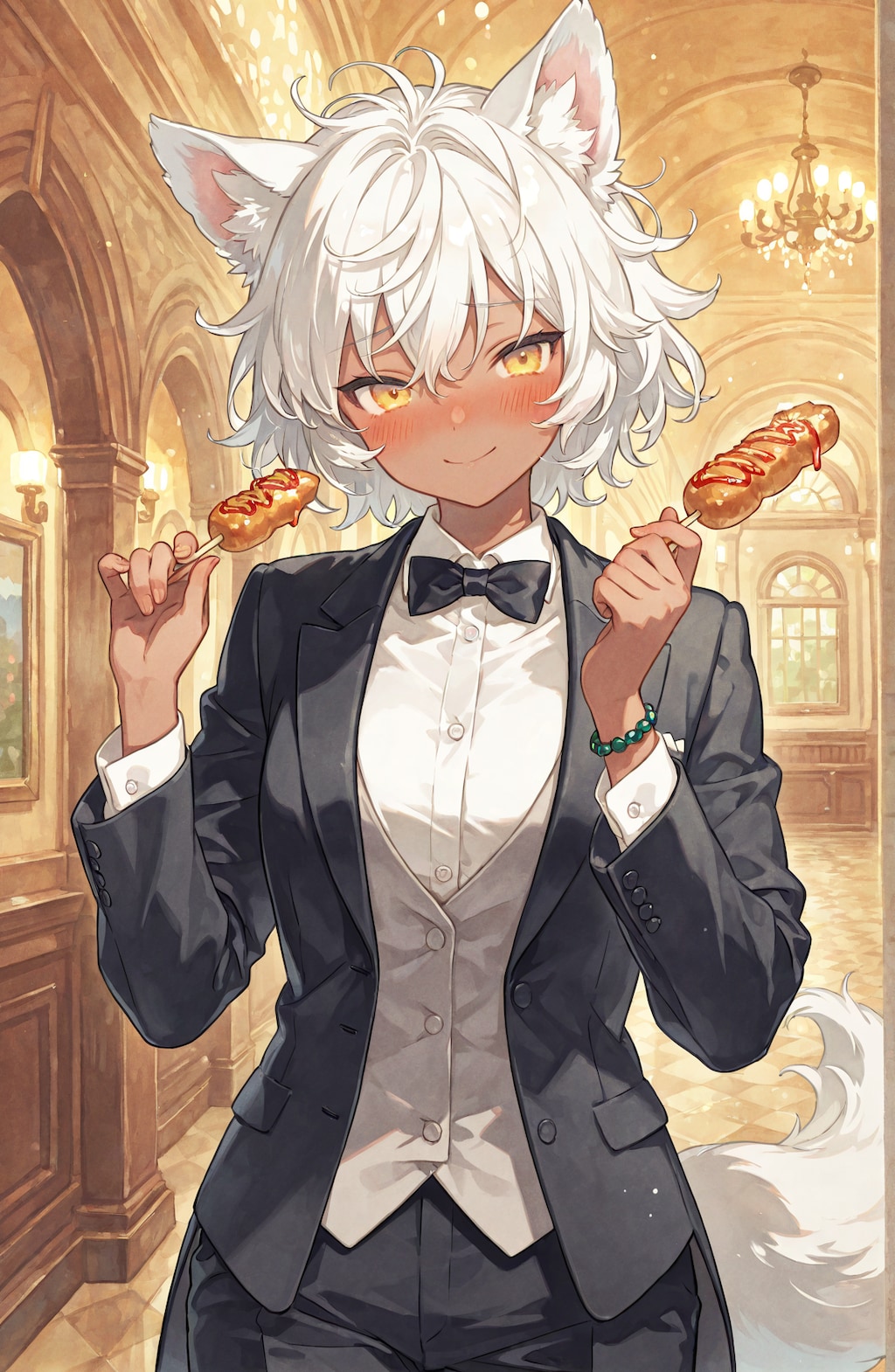 狼の戦士と甘いご馳走