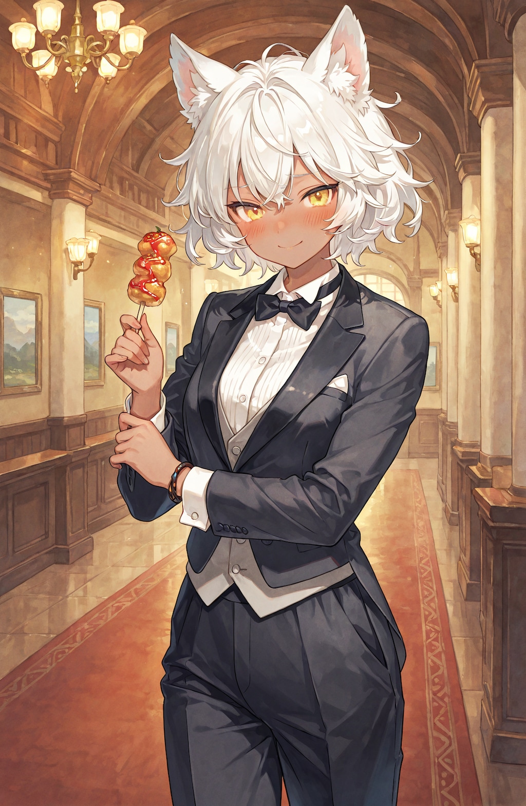 狼の戦士と甘いご馳走