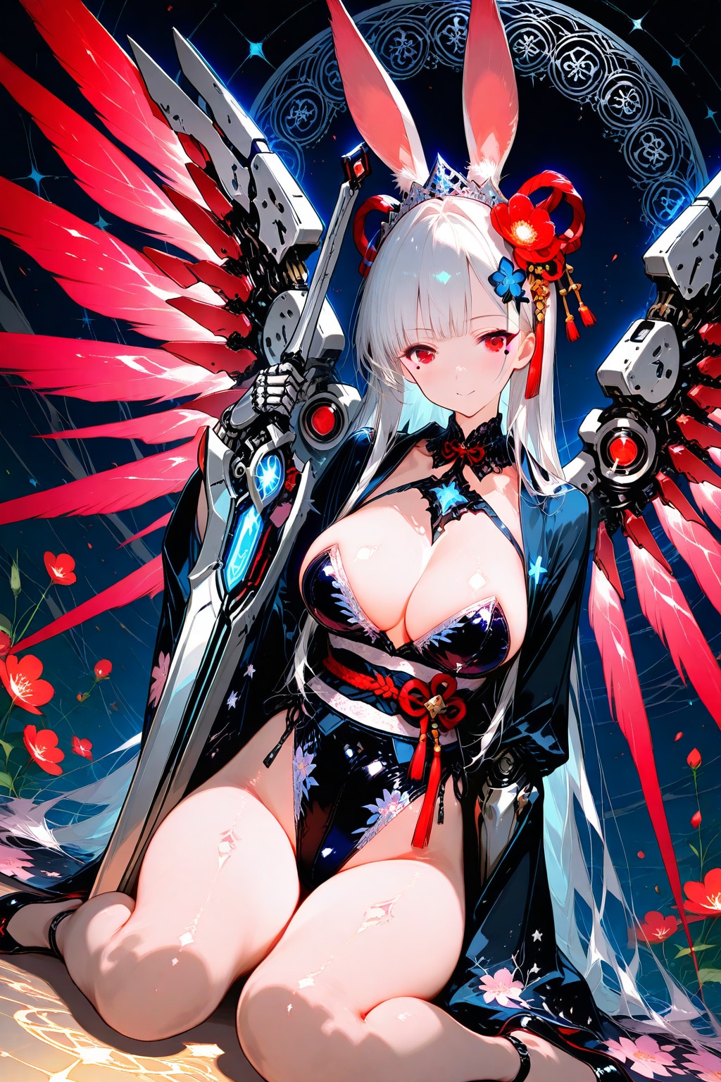 ハイレグ和装バニーメカ娘♪・・（私の性癖ごっちゃ混ぜｗｗ）