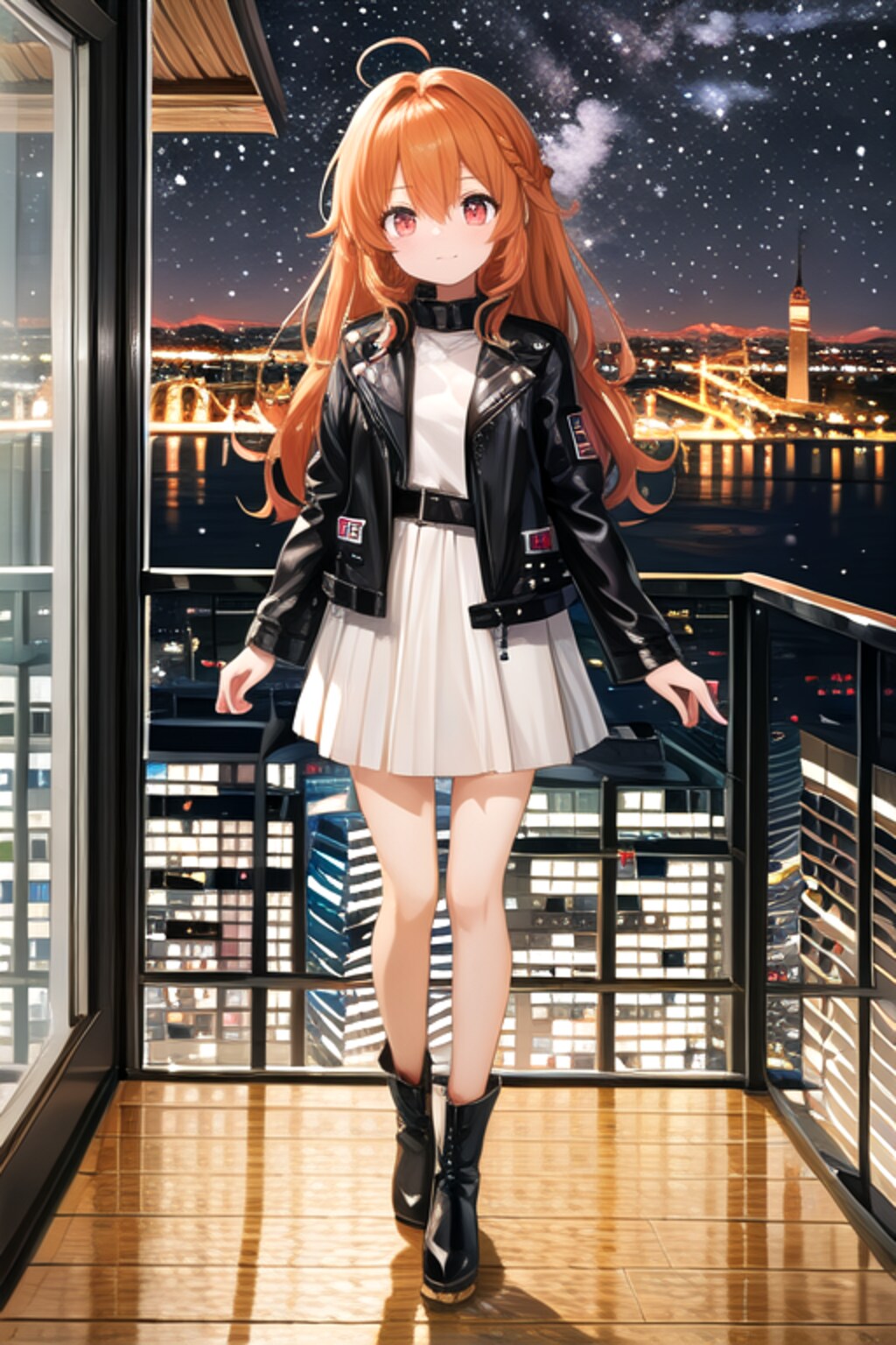 ららちゃんと東京の夜景