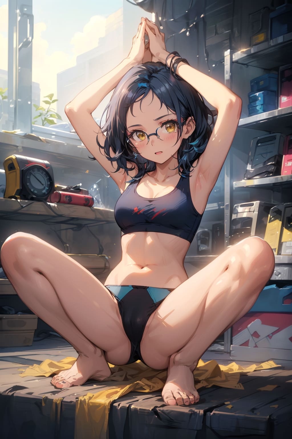 スポブラの眼鏡っ娘