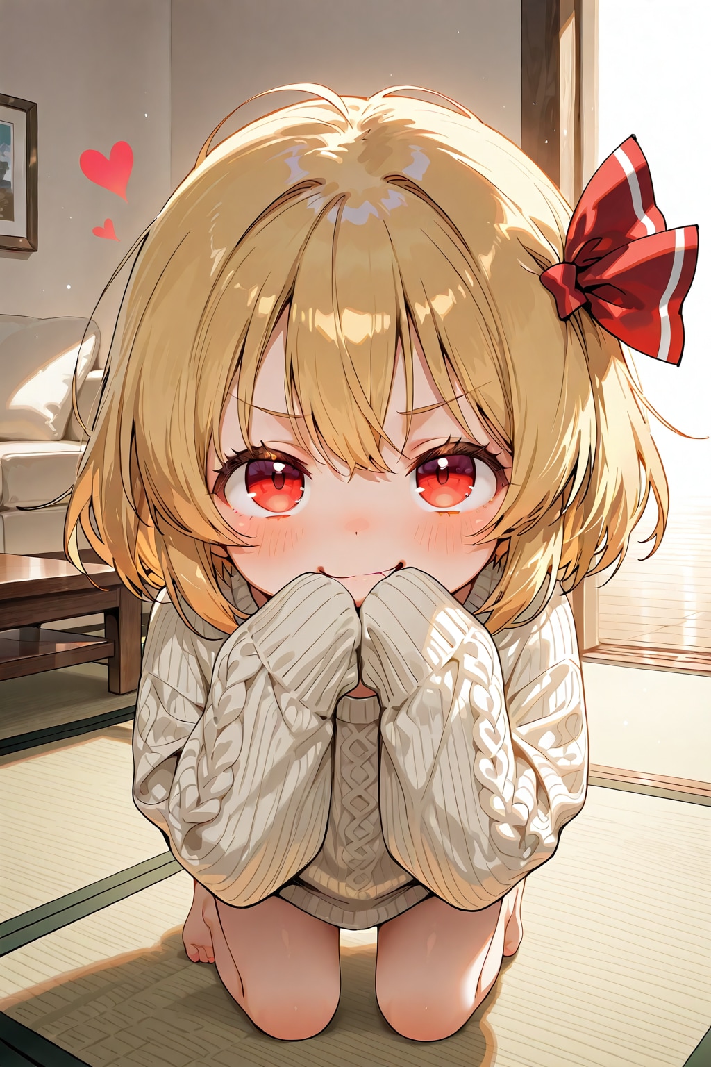 ぶかぶか袖なのかー