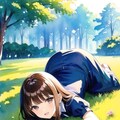 公園水彩画 2枚目