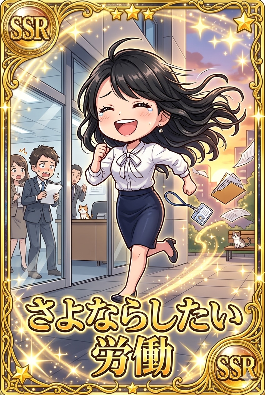 SSRさよならしたい労働 | の人気AIイラスト・グラビア