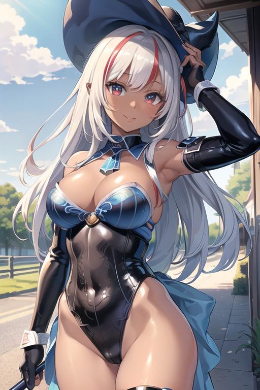 青を基調とした美女イラスト集