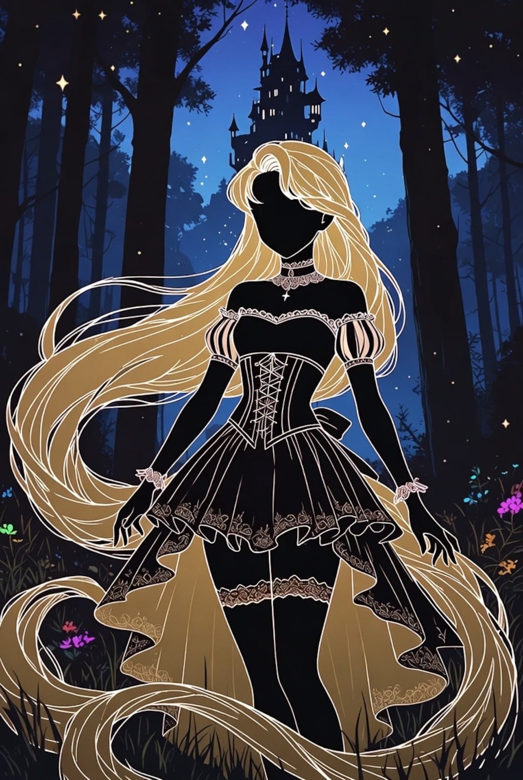 Gothic Lolita Rapunzel & Tower
