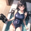 スクール水着の女の子 3枚目