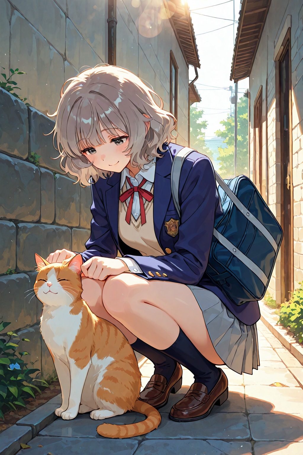 路地裏の猫 | の人気AIイラスト・グラビア