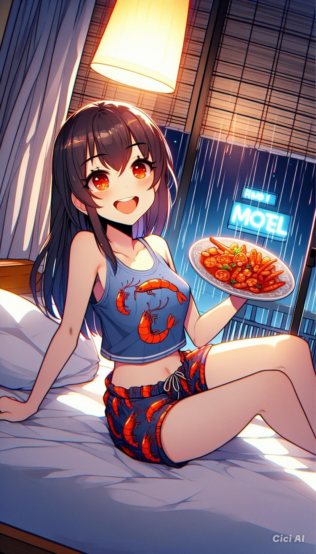 ホテルのベッドで💕