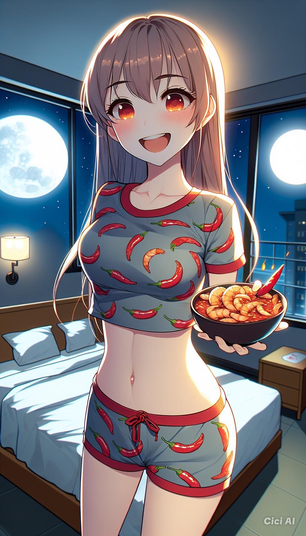 ホテルのベッドで💕