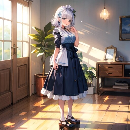 褐色？和？メイドTOPAZver | の人気AIイラスト・グラビア