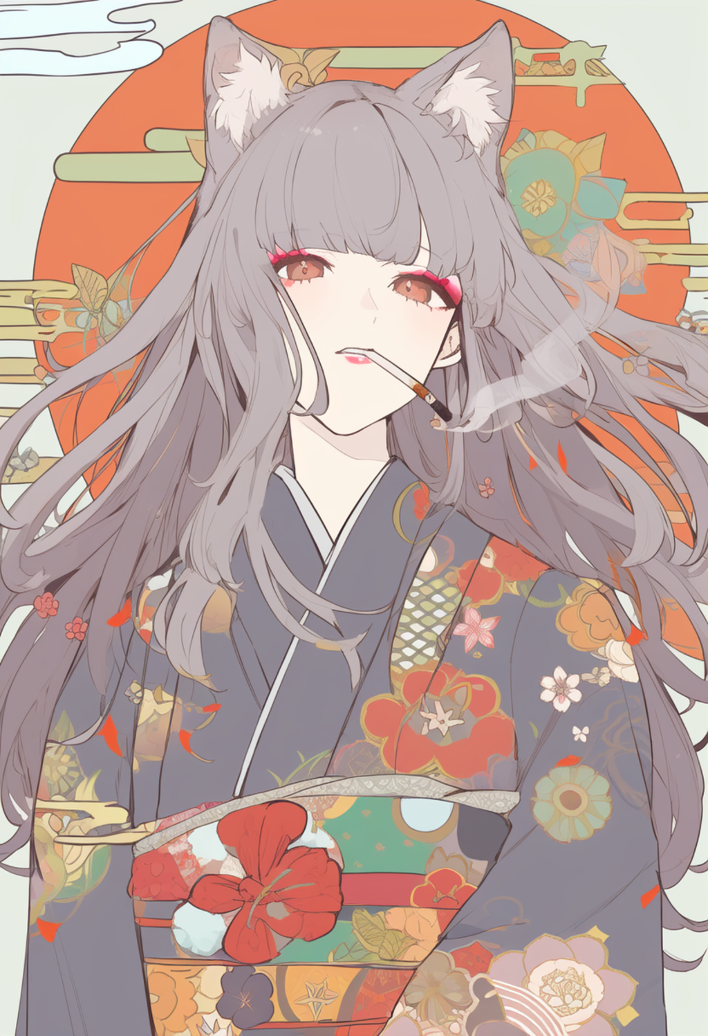 愛煙家和装狼さん